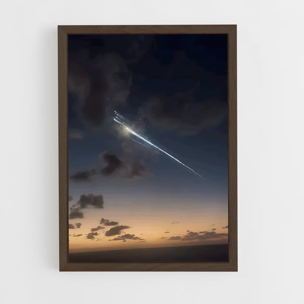 Poster Éblouissant Pluie de météores – affiche Univers (vue 5)